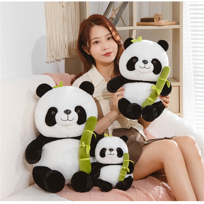 Loveable And Fluffy Panda Toy With Bamboo A Must-Have For Any Animal ...