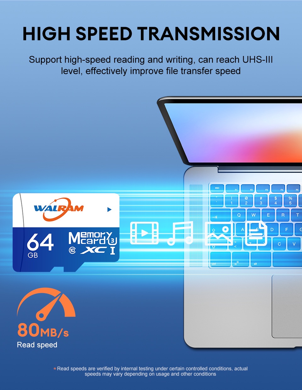 WALRAM Memory Card 32GB 64GB 128GB A1 U3 Class10 for Cell Phone Car ...