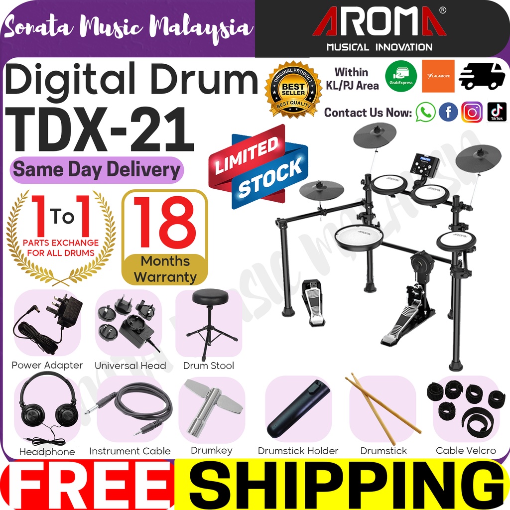 Aroma TDX21 aroma drum / digital drum / drum set /Home Practice