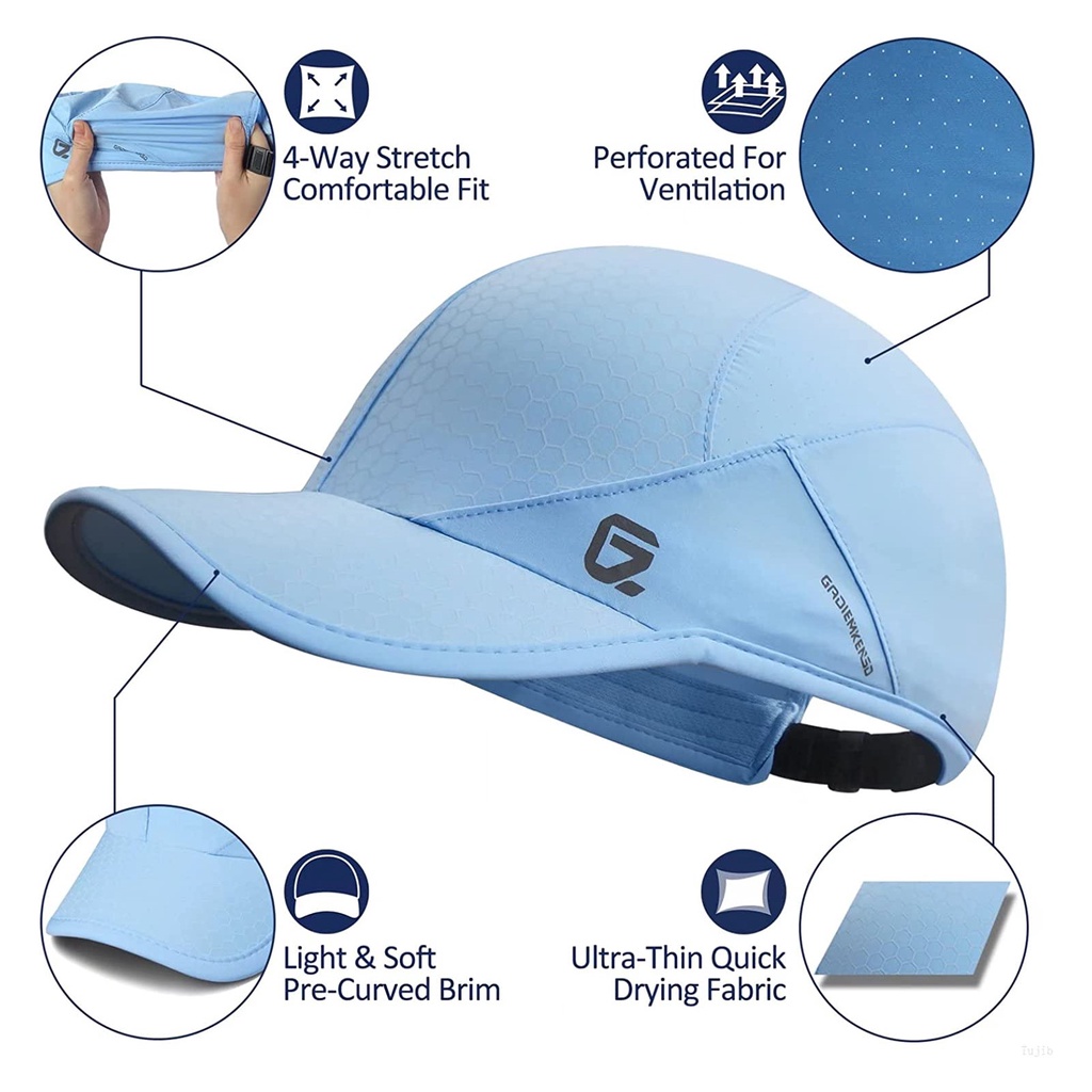 GADIEMKENSD Sport Cap,Soft Brim Lightweight Runn Hat Breathable