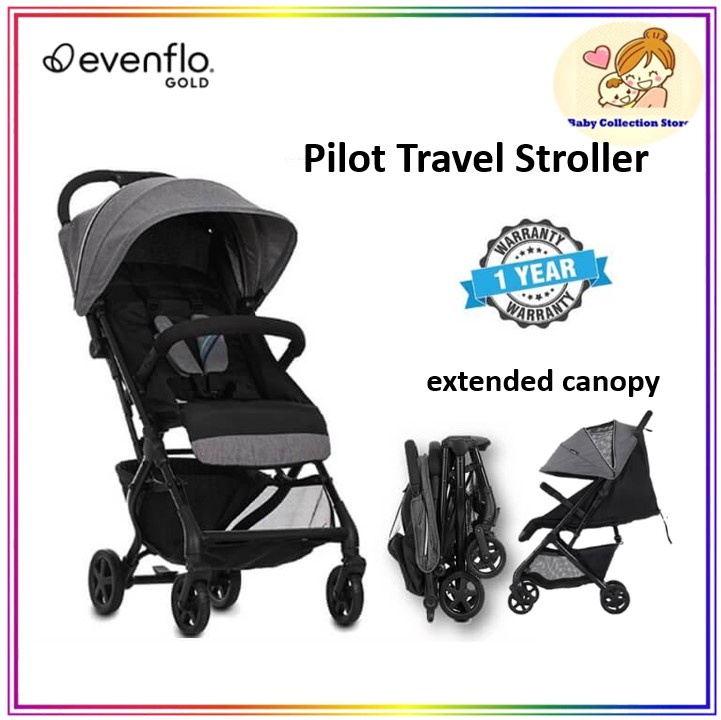 Evenflo Pilot GB Frame Compact Cabin Size Travel Stroller Shopee