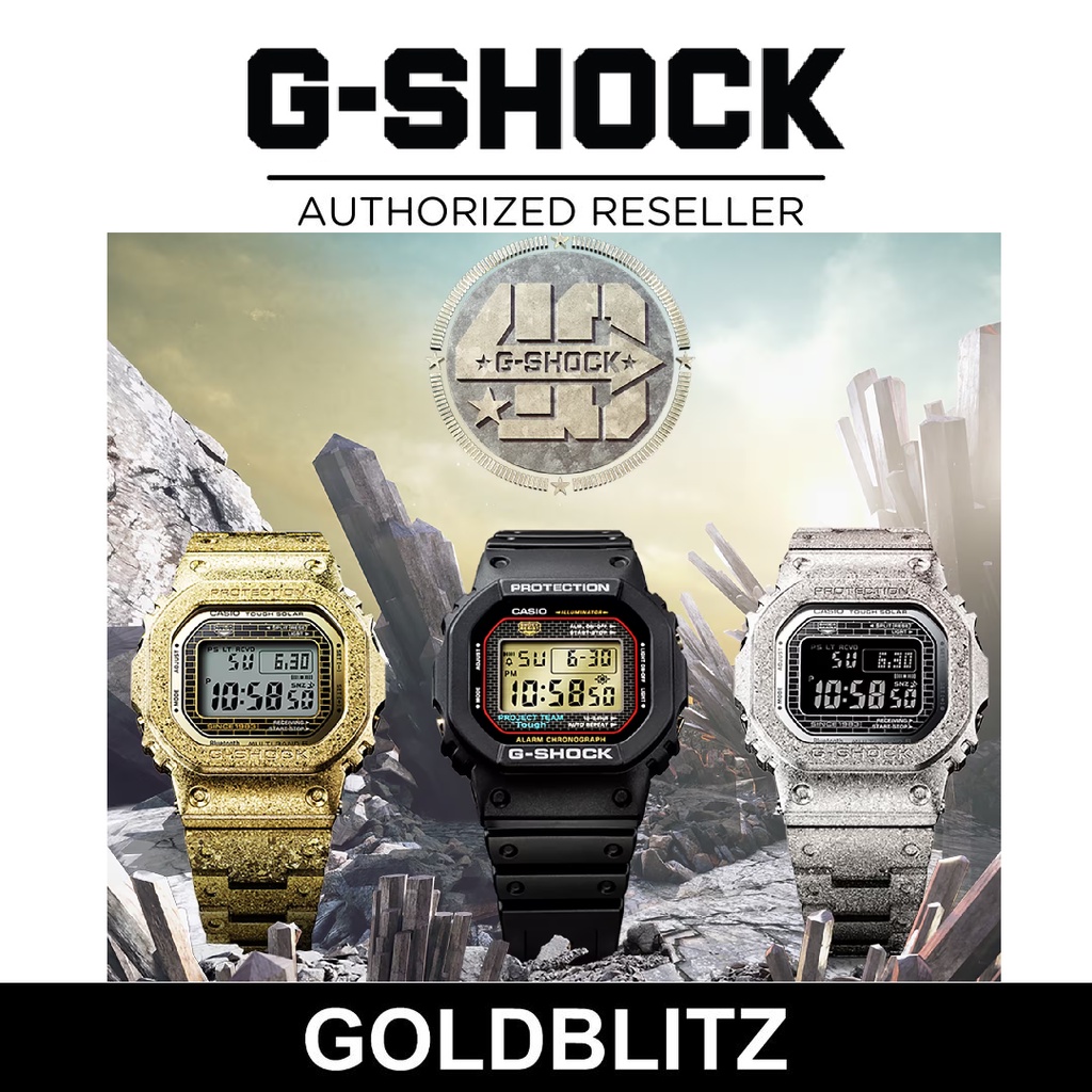 Casio G-Shock 40th Anniversary Recrystallized DW-5040PG-1 GMW-B5000PS-1 ...