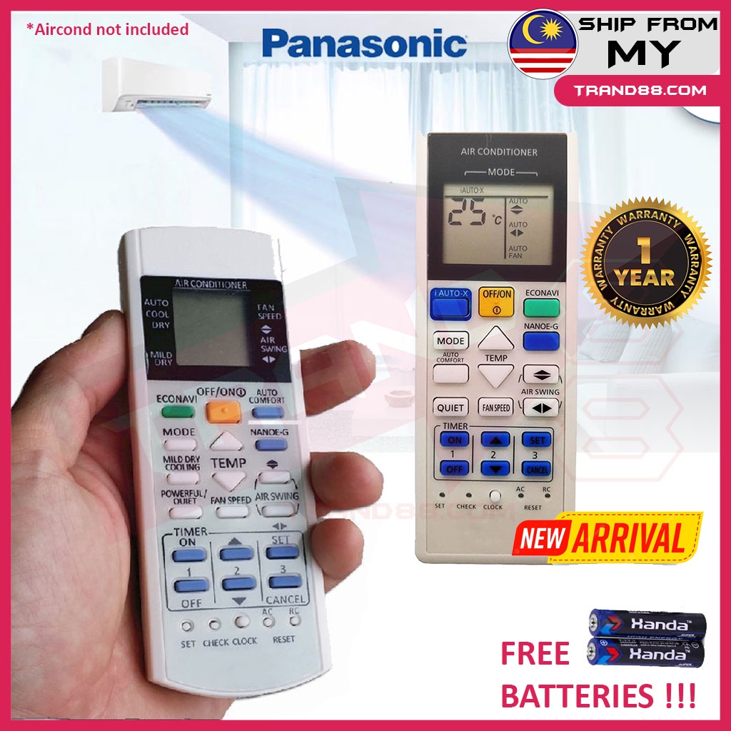 Trand88 Universal Panasonic Aircon Aircond Remote Control ECONAVI ...