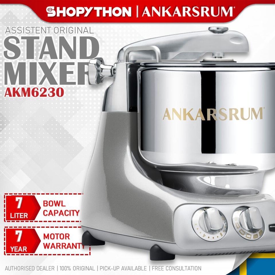 ANKARSRUM Assistent Original Mixer AKM6230 (Jubilee Silver) 1500w
