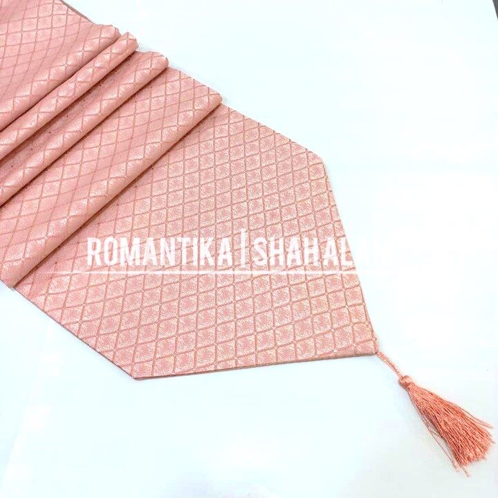 Romantika Classic Table Runner 2m Diamond Table Cloth Linen Cotton ...