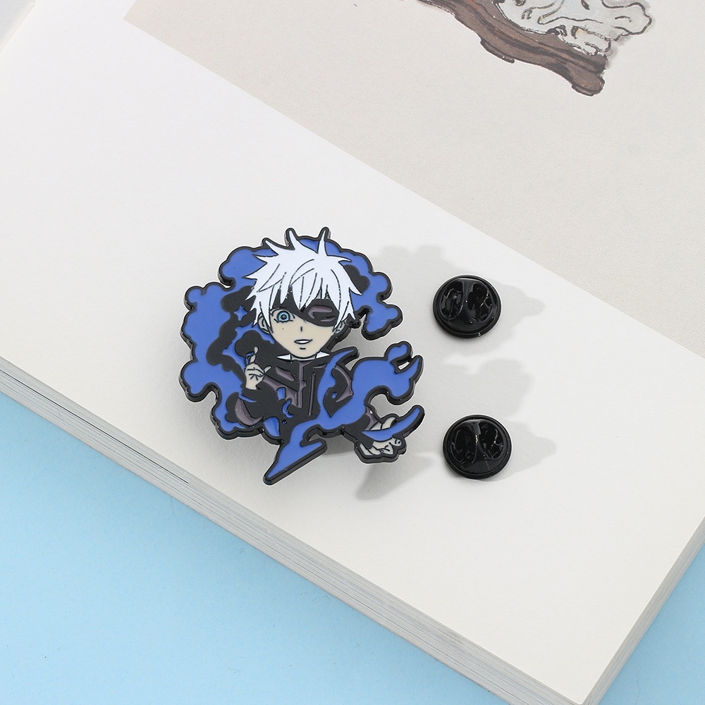 Anime Jujutsu Kaisen Enamel Pins Gojo Satoru Itadori Yuji Cartoon ...