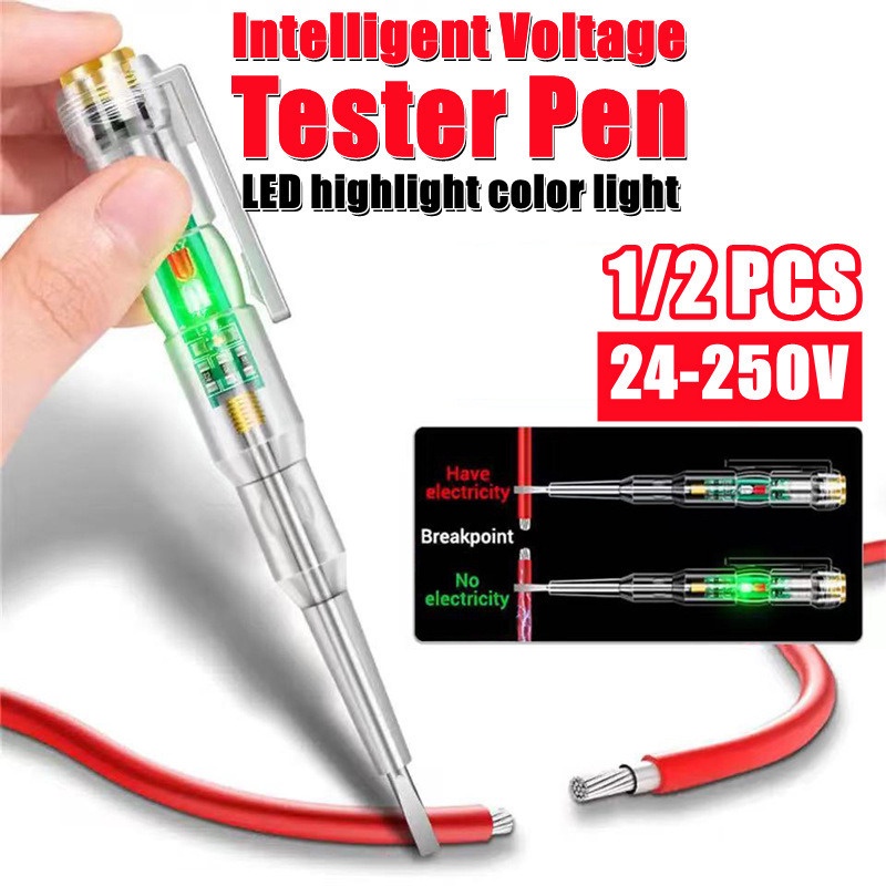 Intelligent Voltage Tester Pen 24-250V AC Non-contact Induction Power ...