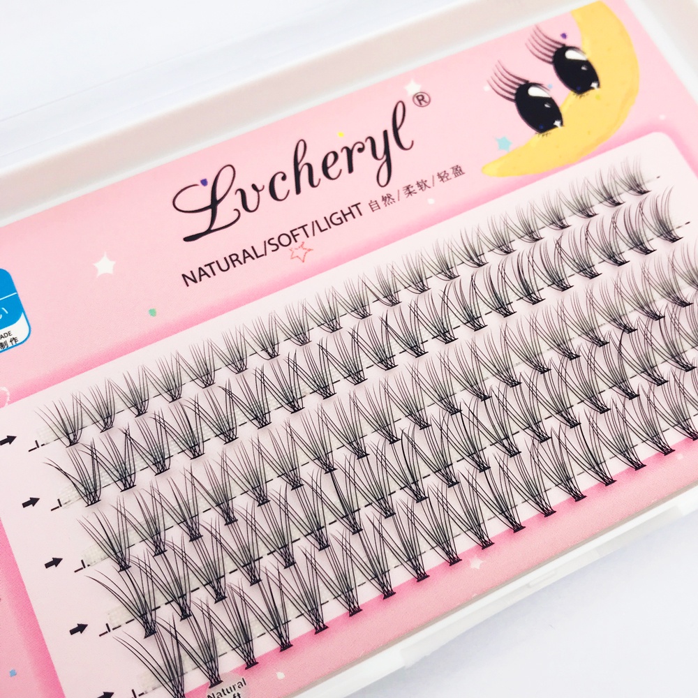 20D/30D D Curl False Eyelashes Extension Thick Cat Eye Lashes 100pcs ...