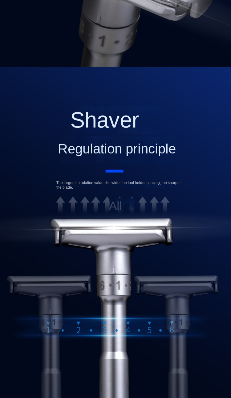 New Adjustable Safety Razor Mens Folding Shaving Double Edge Classic ...