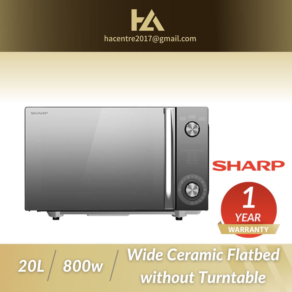 Sharp 20.0L Mechanical Dial Flatbed Microwave Oven R2121FGK | Shopee ...