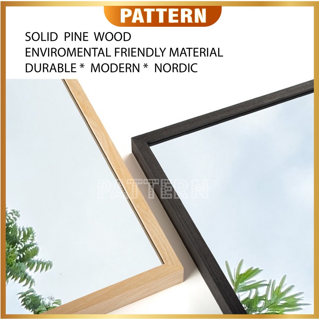 PATTERN Solid Wood Mirror Full Length Mirror Color Bedroom 148cmx35cm ...