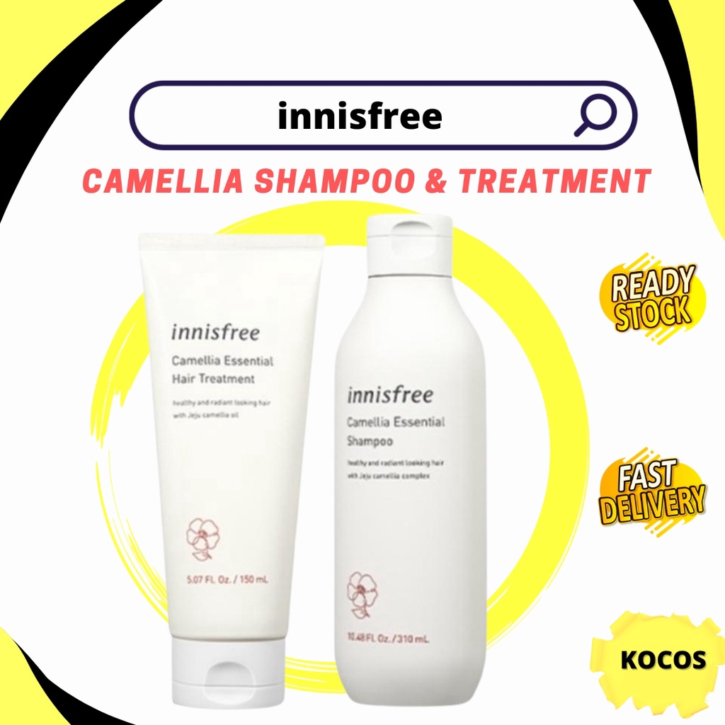 Innisfree Camellia Essential Shampoo 310ml / Hair Treatment 150ml