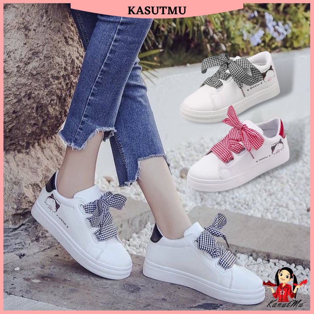 KASUTMU white shoes female Korean kasut perempuan kasut wanita shoes ...