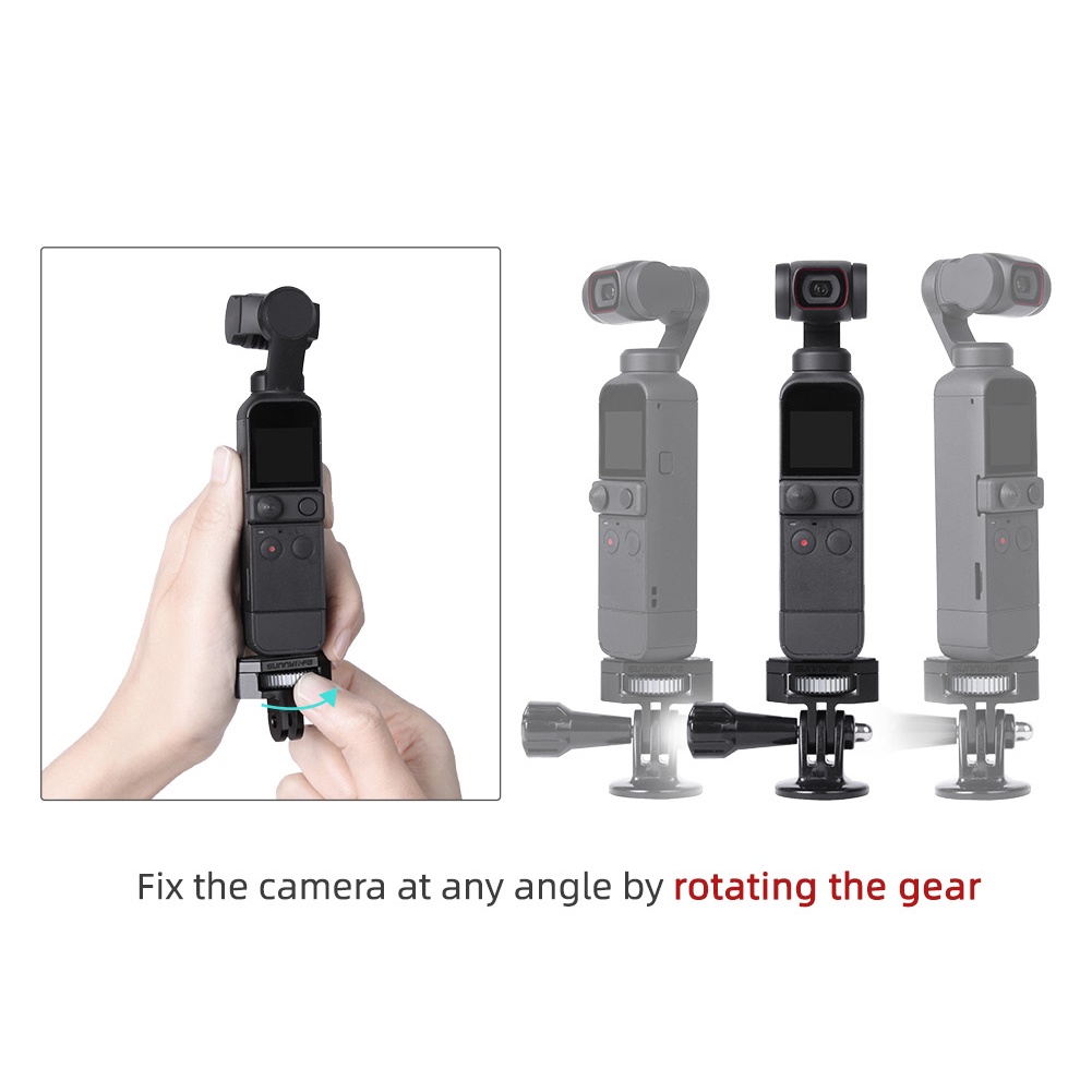 SUNNYLIFE Adjustable Aluminium 1/4 Mount Adapter for GoPro/Insta360 ...