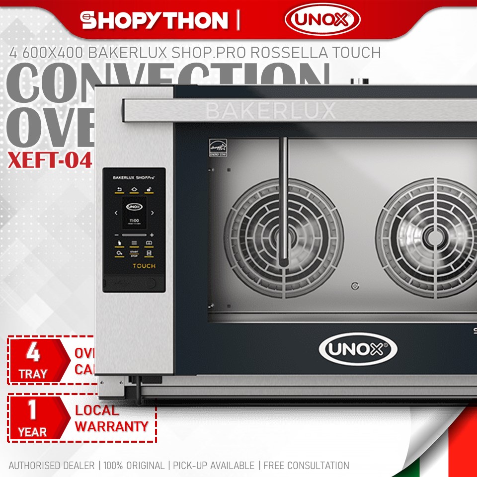 UNOX BAKERLUX SHOP.PRO 4 600x400 Rossella Touch XEFT-04EU-ETDP (6900W ...