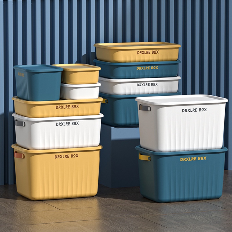 Johor Seller | Modern Color Storage Box with Lid Household Store Toys ...