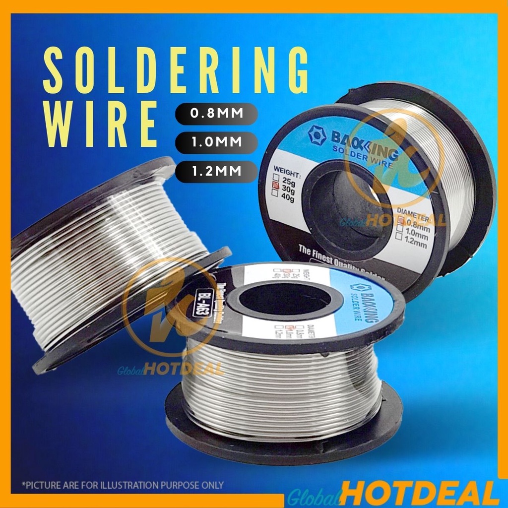 0.8MM 1.0MM 1.2MM 30G Solder Wire Soldering Wire Pateri Solder Set ...