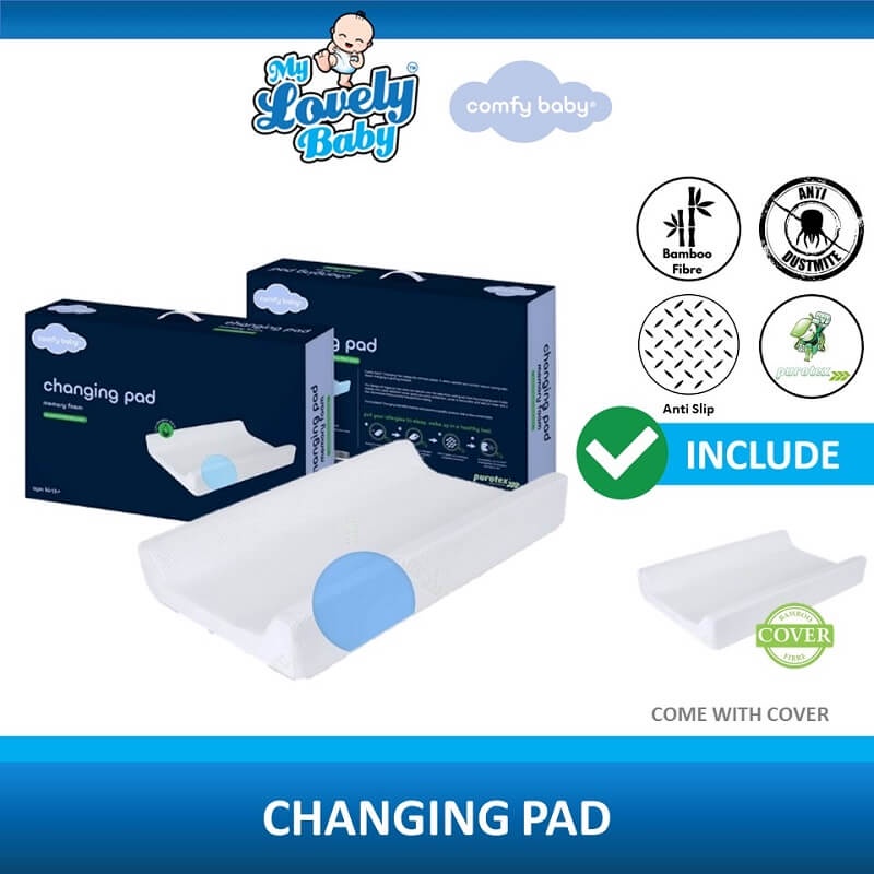 Comfy Baby Cooling Purotex Memory Foam Changing Pad Shopee Malaysia