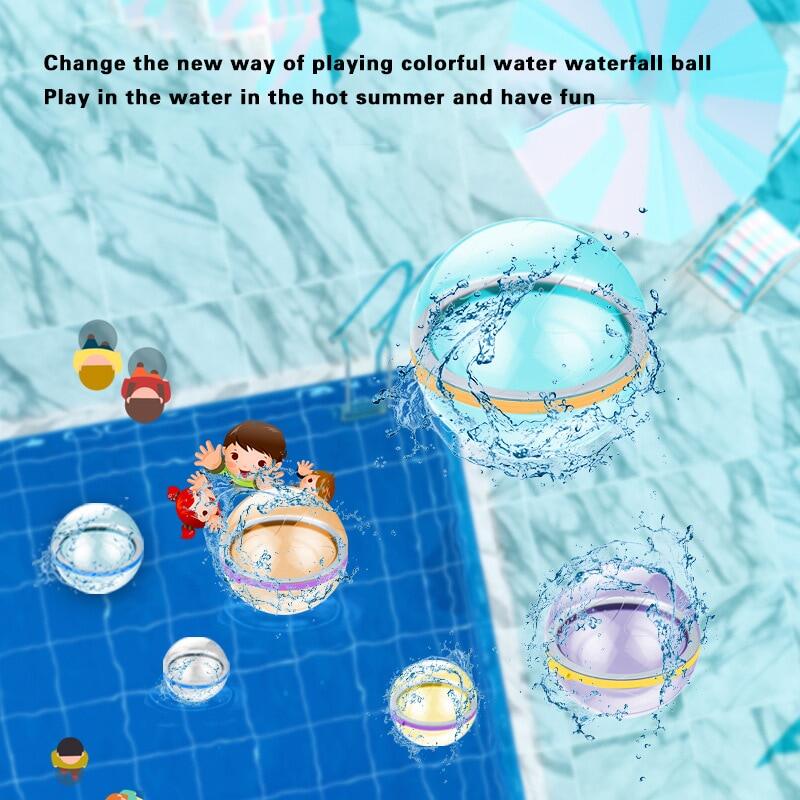 Reusable Water Splash Balls Water Balloons Absorbent Ball Pool Beach ...