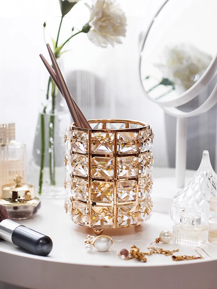 Romantika CYLINDRICAL Crystal Candle Holder pencil makeup brush