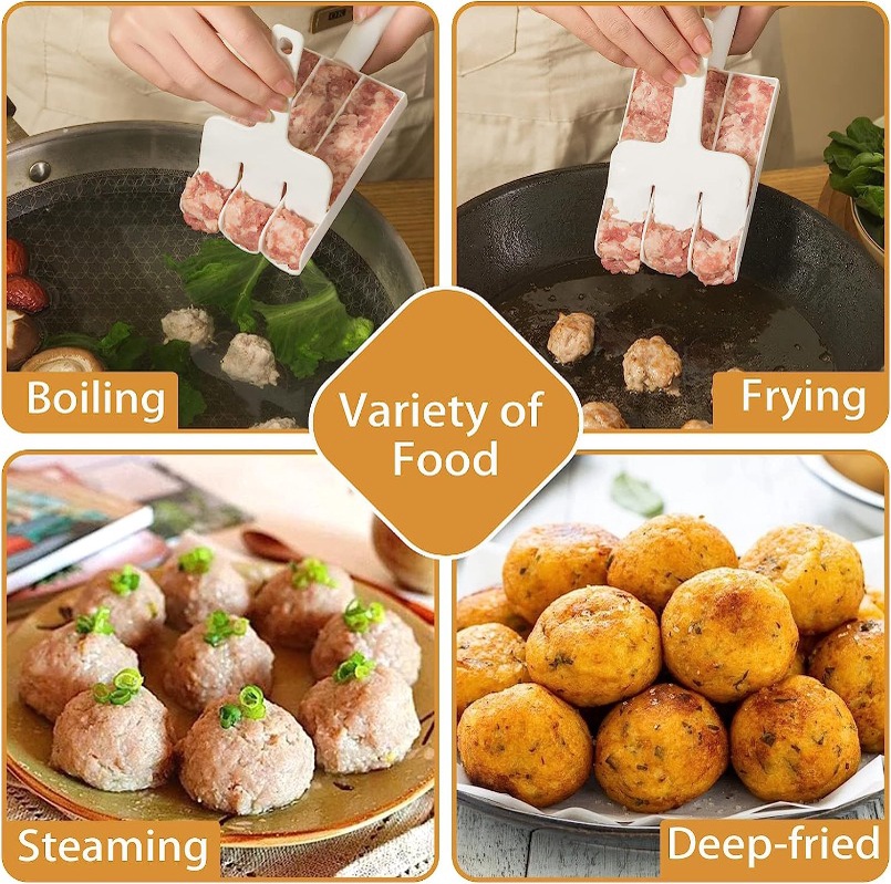 Meatball Maker Cooking Homemade Tool Mold Round Fish Beaf Rice Ball ...