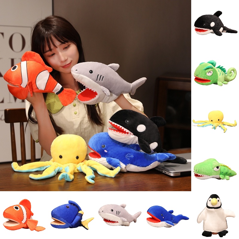 Hand Puppets Plush Toy Ocean Series Plush Toys Hand Finger Story Puppet ...