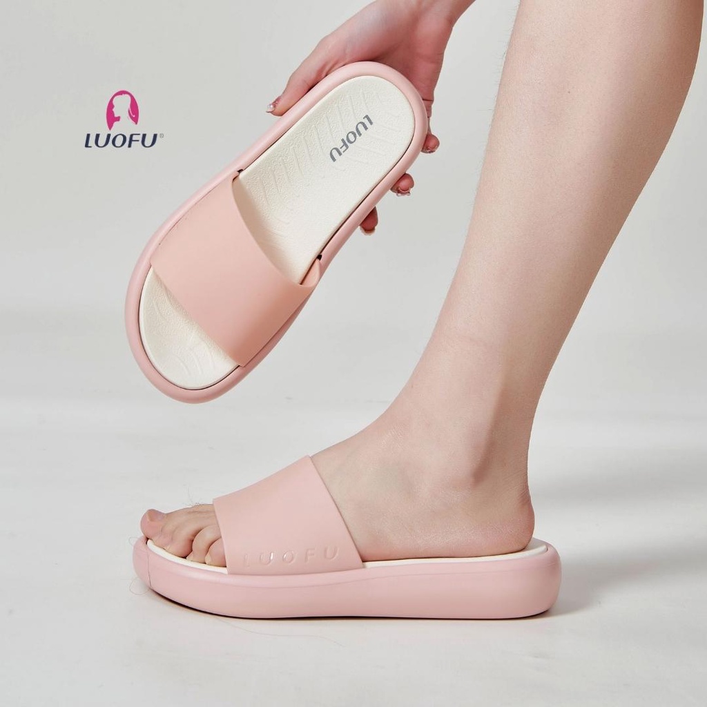 LUOFU Women EVA Slides Slippers E7208E01 Black 36 PGMall