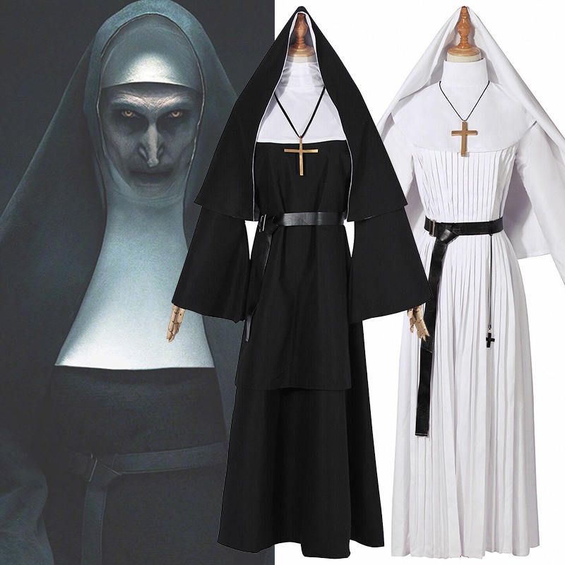 Costume Suora Valak Donna Per Halloween E Serata Di Paura - Foto 3