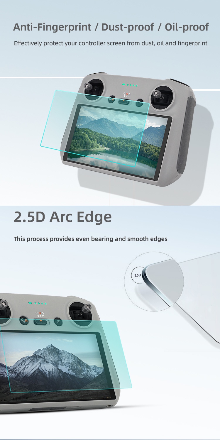RC/RC 2 Remote Screen Protector Autofilmaid Kit Mini 4 Pro HD Tempered Glass Screen Protector For Dji Mini 4 Pro Air 3 Mavic 3 Pro Mini 3 Mini 3 Pro Air 2s Drone Accessories I.218536146