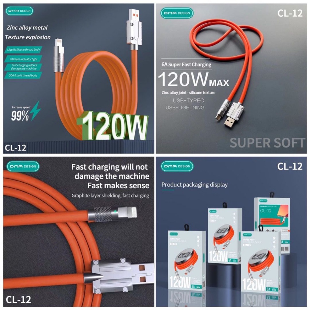 ONDA / DNA DESIGN CL-12 (ORIGINAL) 120W SUPER FAST CHARGING Light-ning ...