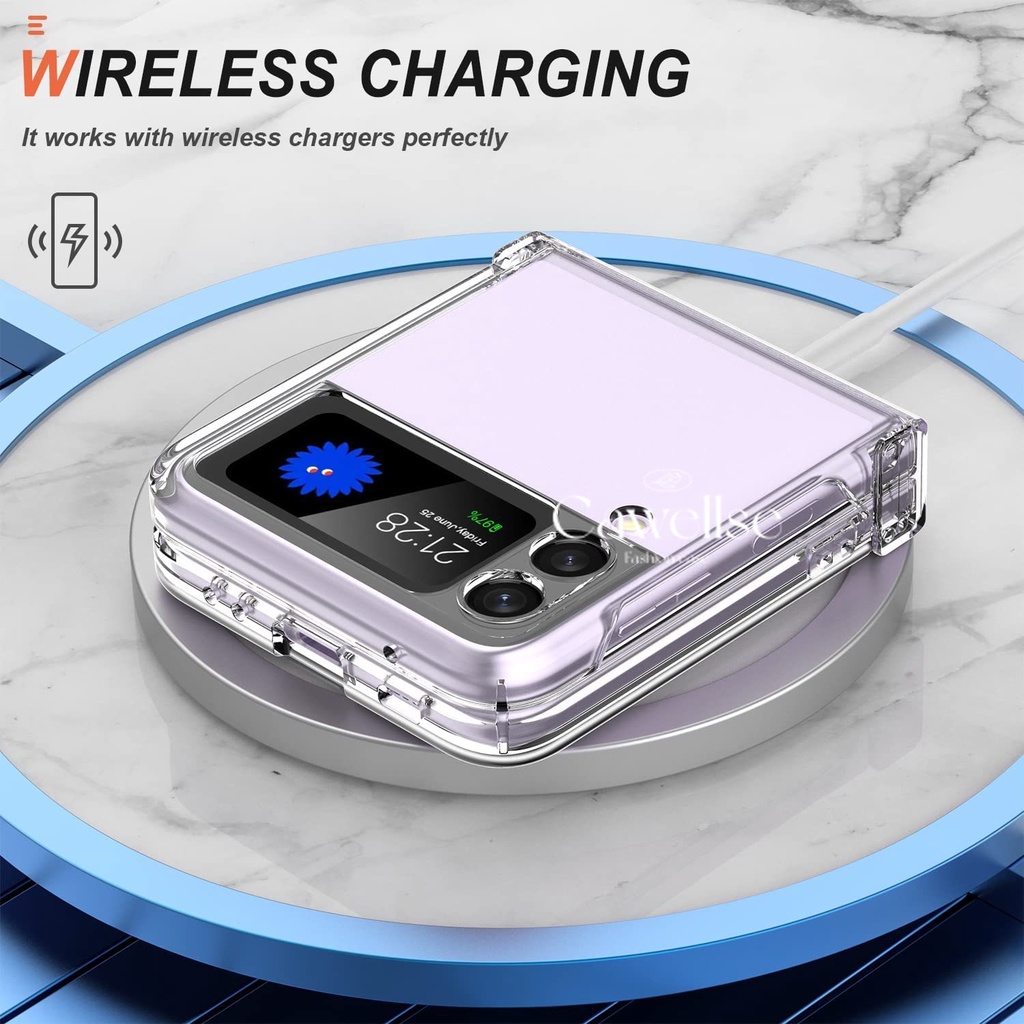 Slim Transparent Phone Casing Samsung Galaxy Z Flip 6 Flip 5 Flip 4 ...