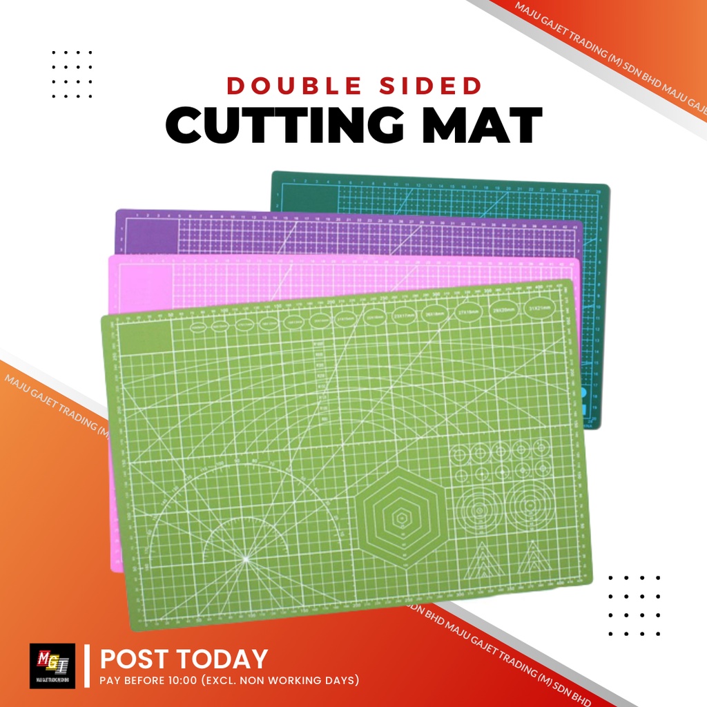 A3 A4 PVC Cutting Mat Board Self Healing DoubleSided Grid Board