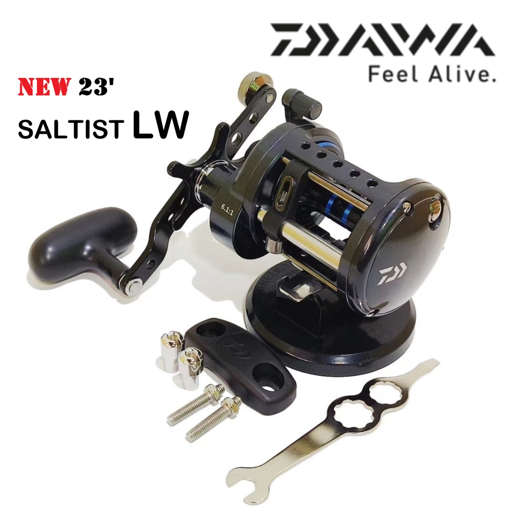 23 Daiwa Saltist Lw Bottom Fishing Reel Free T Shirt Shopee Malaysia