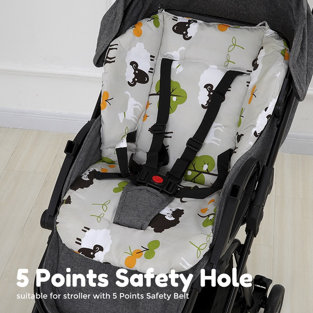Realeos Baby Stroller Cushion Portable Car Seat Chair Pad Extra Cushion Soft Cotton Padding