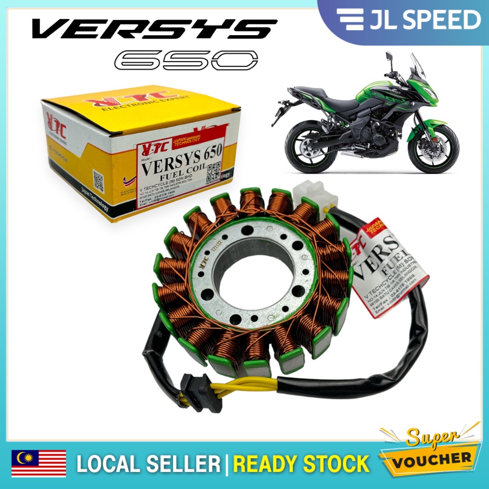 Stator & Voltage Regulator Kit For 06-11 Kawasaki Ninja 650/Versys 650/ER6N - Includes Gasket