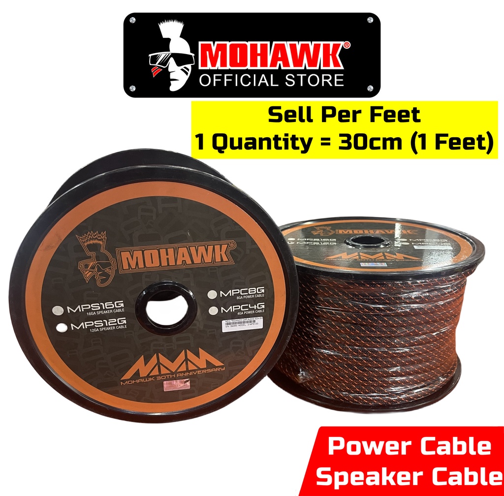Mohawk Speaker Cable Power Cable Suiltable Car Amplifier Car Speaker