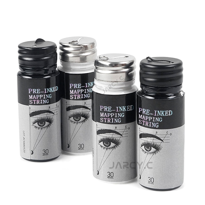30m Black/White Mapping String Pre-Inked Eyebrow Marker Thread Tattoo ...