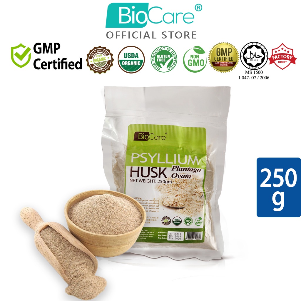 Biocare Organic Psyllium Husk (250g) Shopee Malaysia