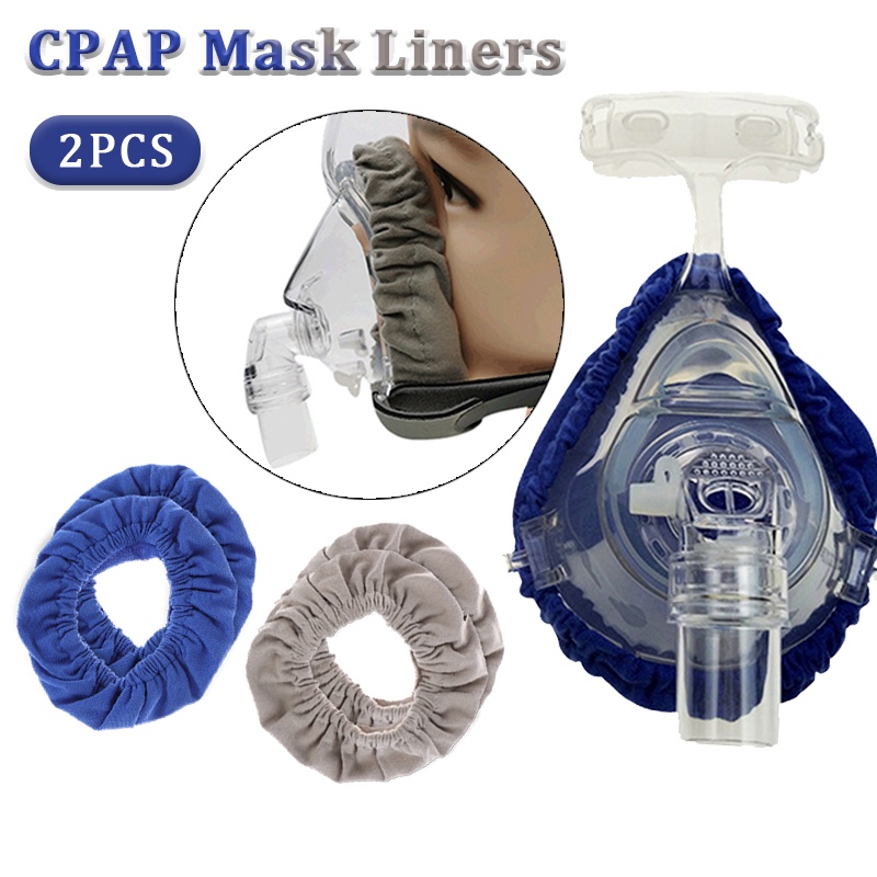 2pcs Cpap mask liner ventilator mask reusable fabric cover reduces skin