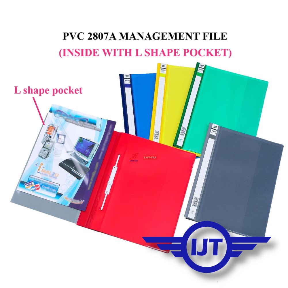 EAST-FILE 2807A PVC Management File With Transparent Cover A4 Size ...