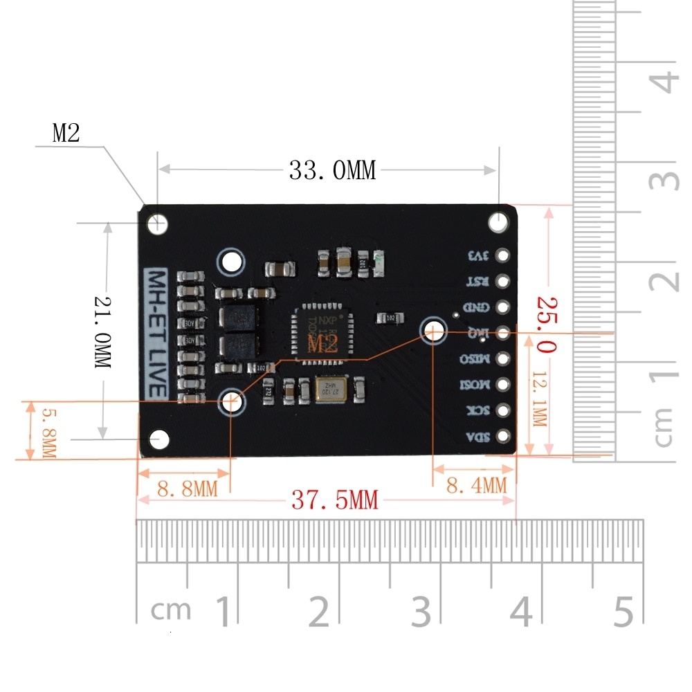 MFRC-522 RC-522 RC522 Antenna RFID IC Wireless Module For Arduino IC ...