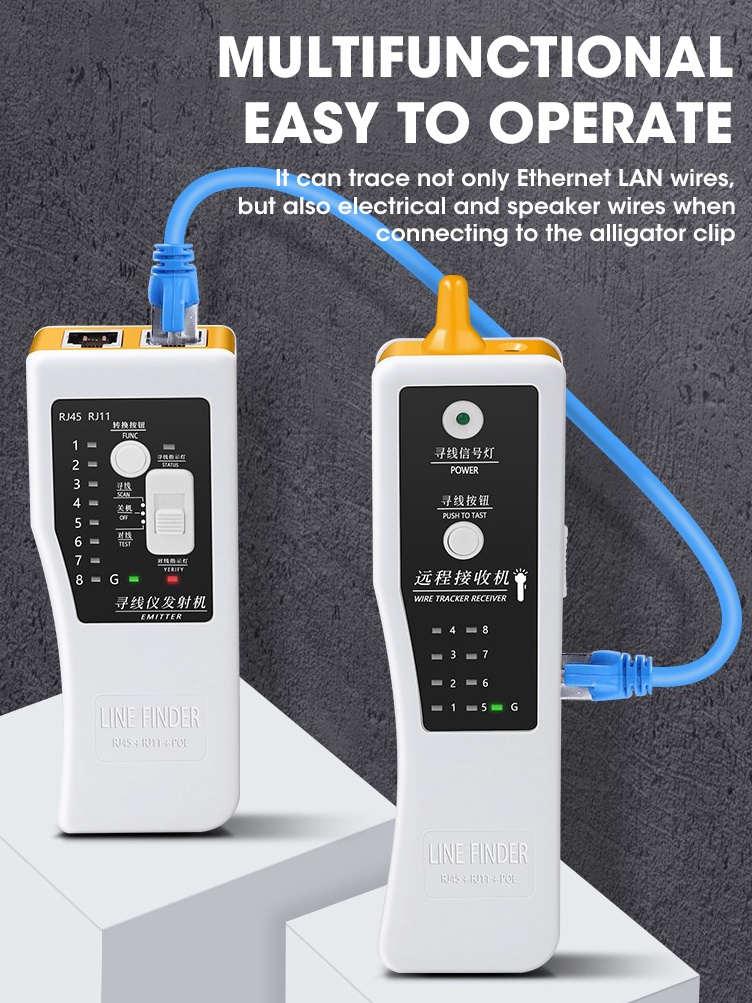 Zoerax RJ11/RJ45/Cat5/Cat6 Telephone Wire Tracker | Shopee Malaysia