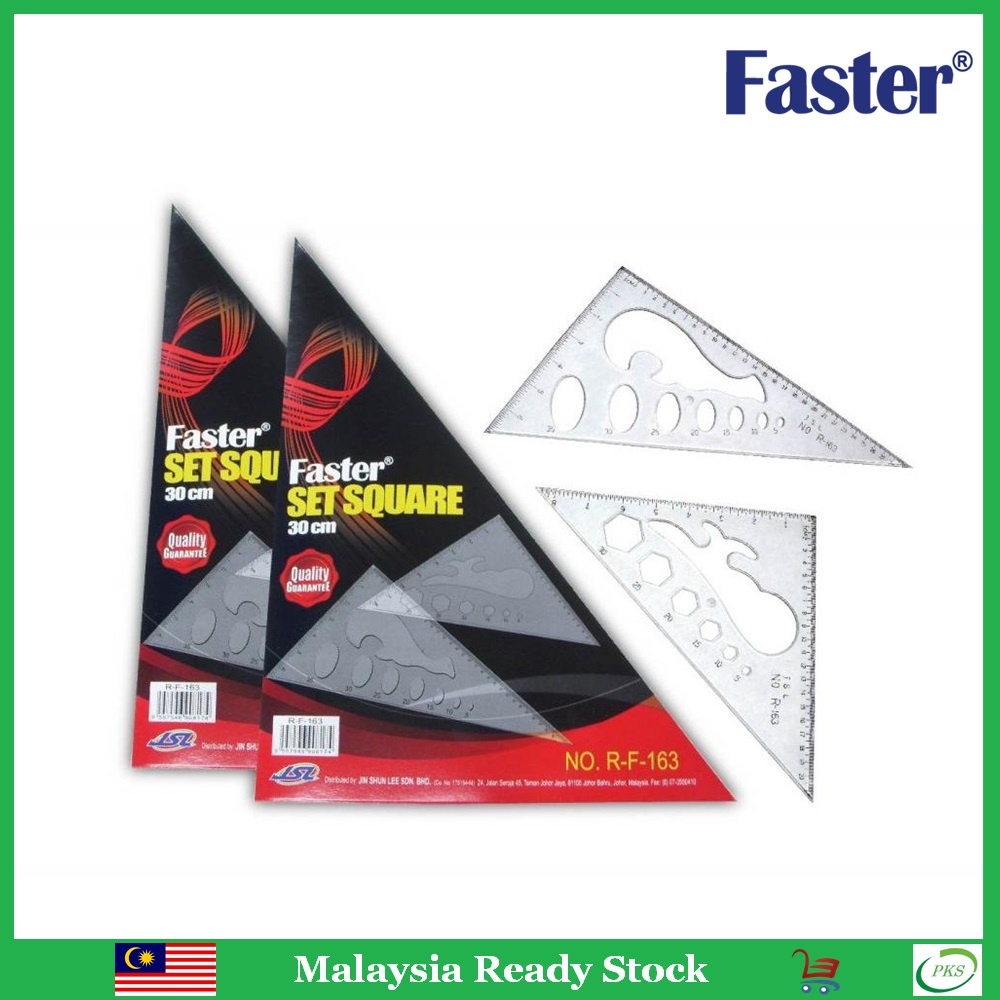 Faster Set Square Ruler 30cm | Shopee Malaysia