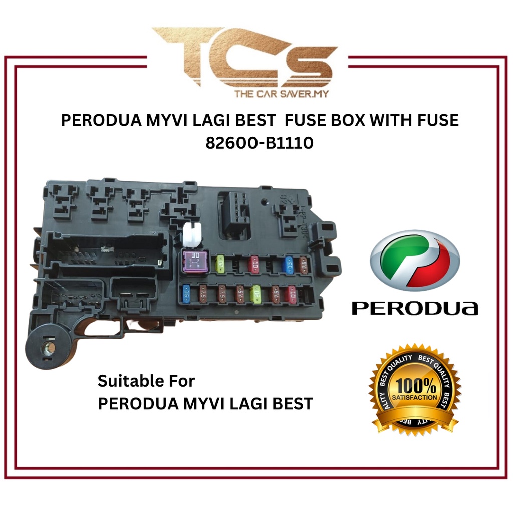PERODUA MYVI LAGI BEST FUSE BOX WITH FUSE 82600B1110 Shopee Malaysia
