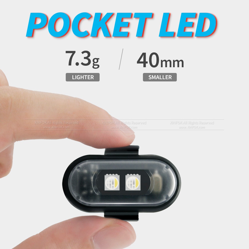 Lumière LED De Sécurité Pour Vélo - Lot De 2/4/6 - Clipsable, Mode Clignotant Pour Course Ou Nuit