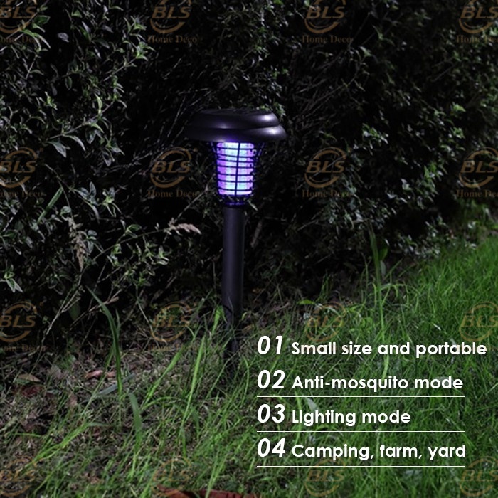 Solar Powered Mosquito Killer LED Lamp Anti Mosquito Insect Pest Killer ...