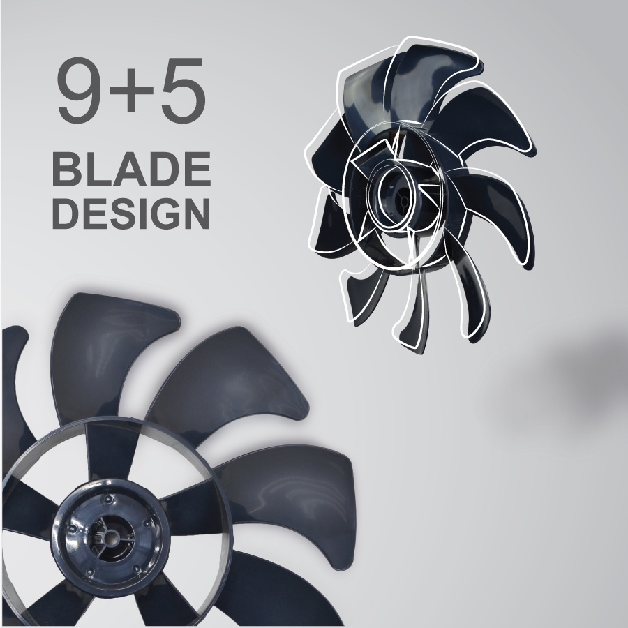 Mistral MHV912R Silent Stand Fan DC Motor High Velocity Stand Fan With