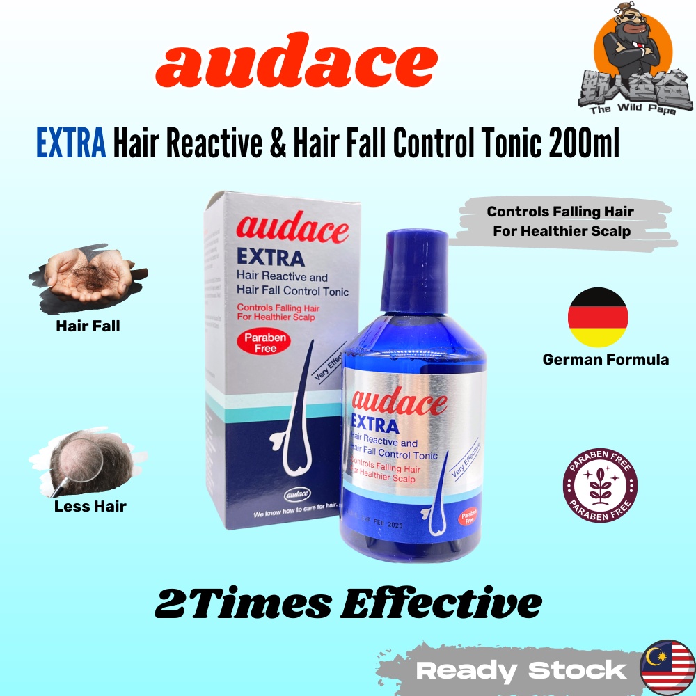 Audace Extra Hair Reactive and Hair Fall Control Tonic 200ml (Expiry