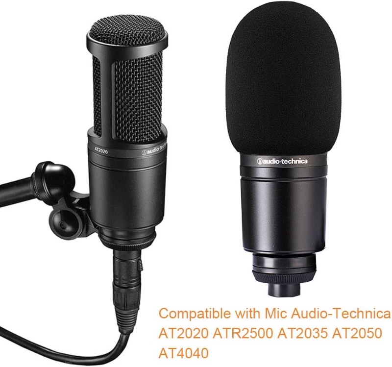 POP AT2020 Microphone Foam Cover Windscreen Filter Compatible with ...