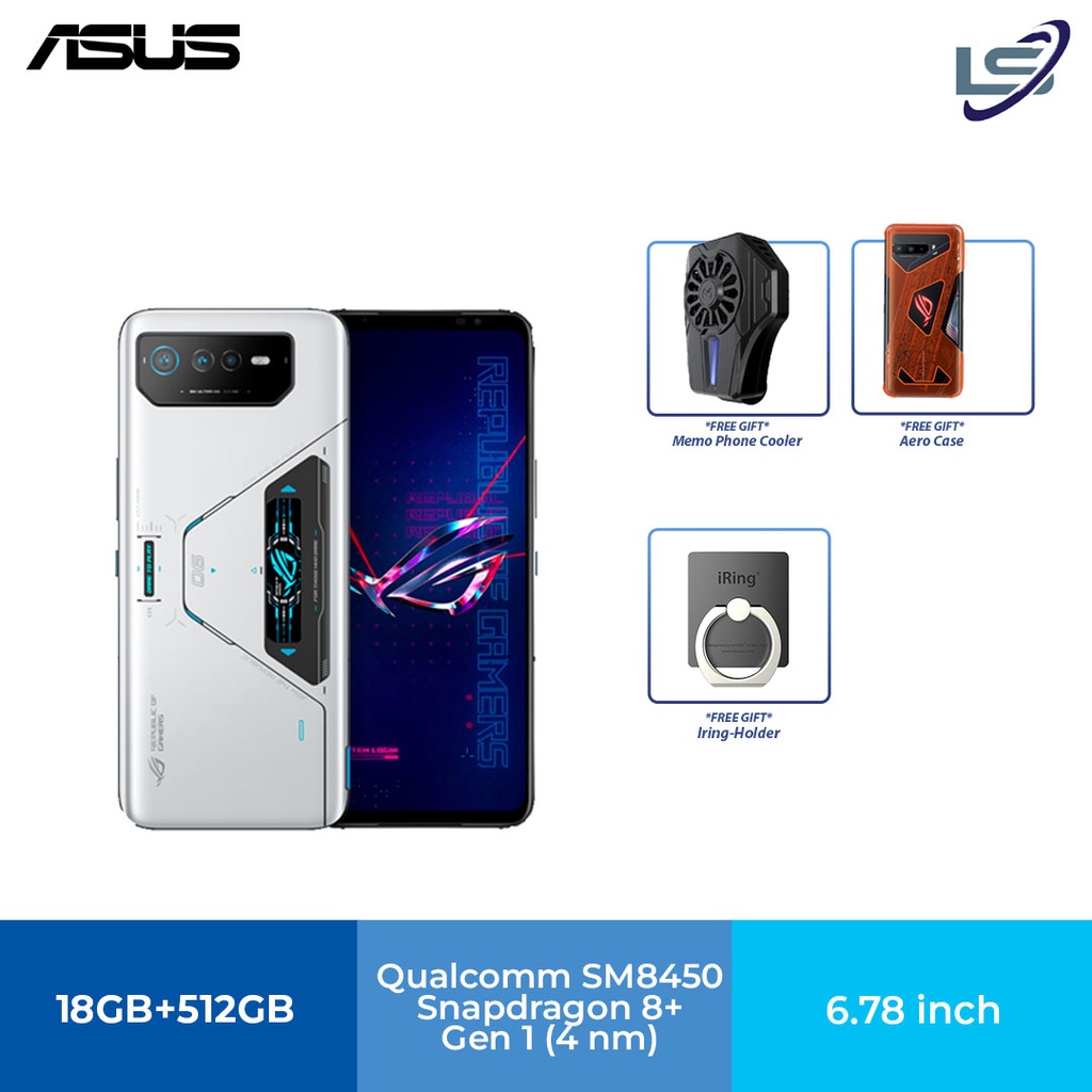 Asus Rog Phone 6 Pro (China Rom) | 18GB+512GB | Qualcomm Snapdragon 8+ Gen  1 Mobile Platform | Gyroscope | Shopee Malaysia